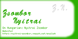 zsombor nyitrai business card